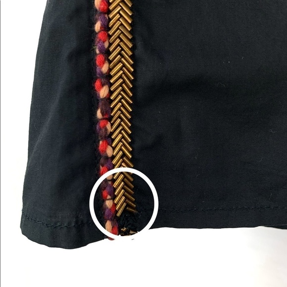 LoveShackFancy Opal beaded embroidered one shoulder ruffle blouse - Picture 6 of 9